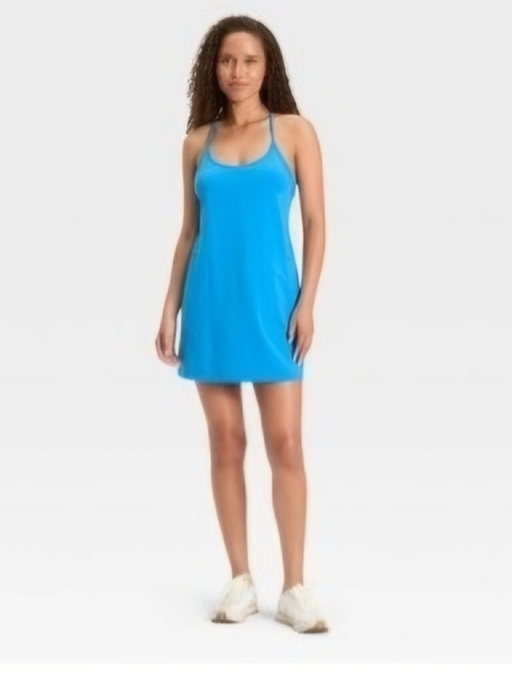 JoyLab Bright Blue Strappy Tank Dress